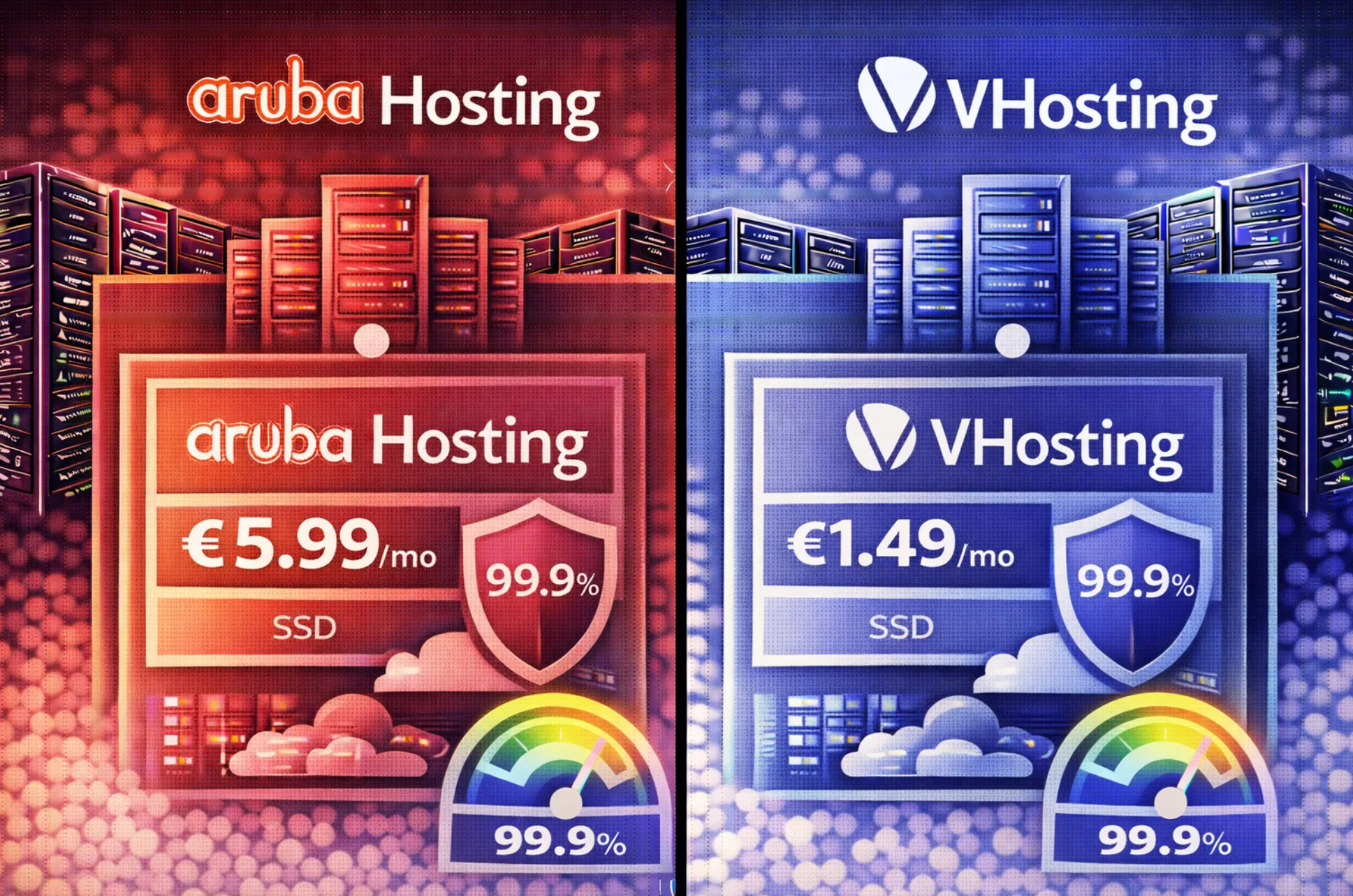 Aruba Hosting e VHosting a confronto per hosting condiviso