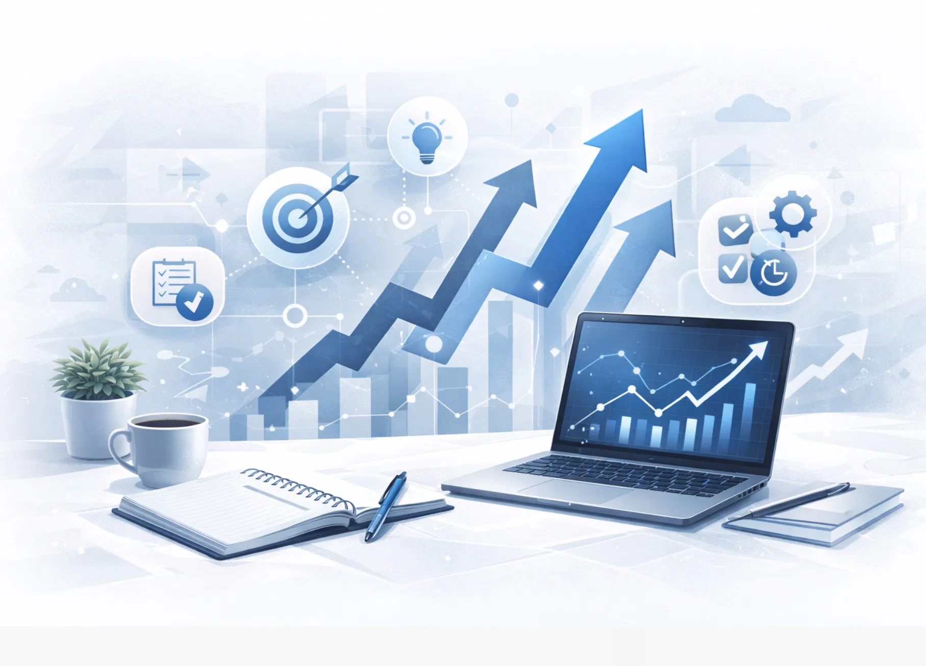 Illustrazione che rappresenta consigli pratici per imprenditori e strategie di crescita nel business