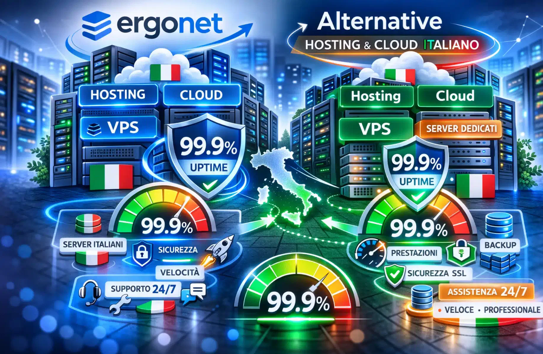 Alternativa valida a Ergonet per hosting e servizi cloud