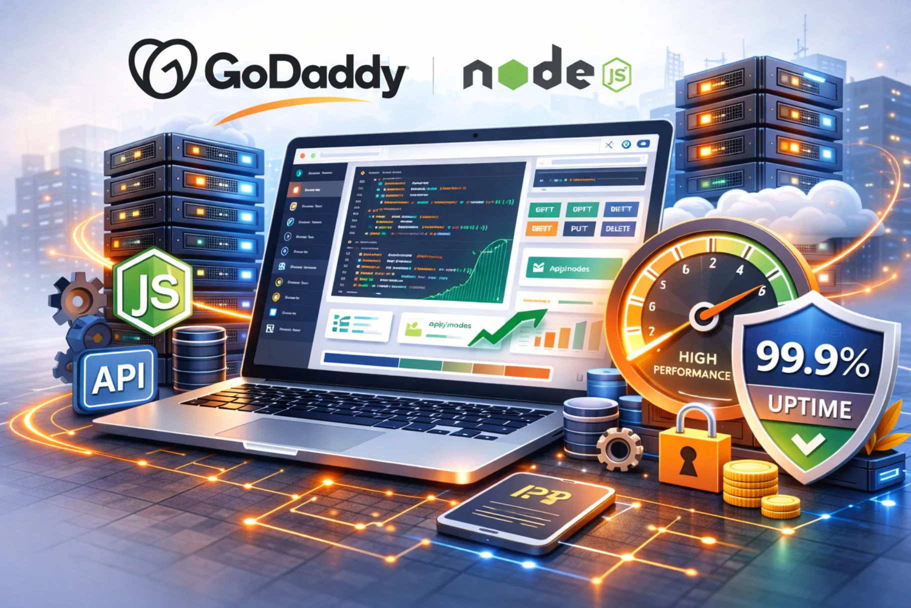 Hosting GoDaddy per applicazioni Node.js e API