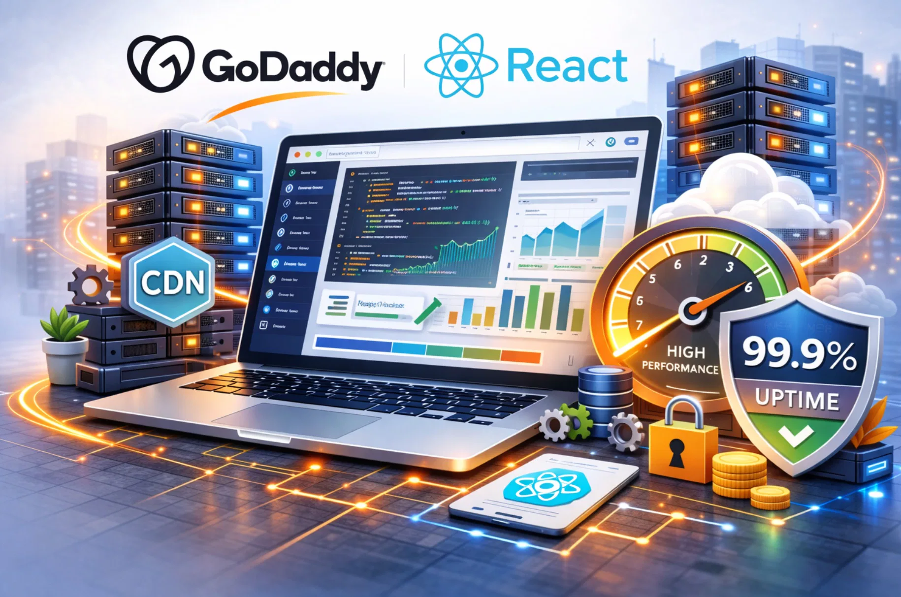 Hosting GoDaddy per applicazioni React e frontend moderno