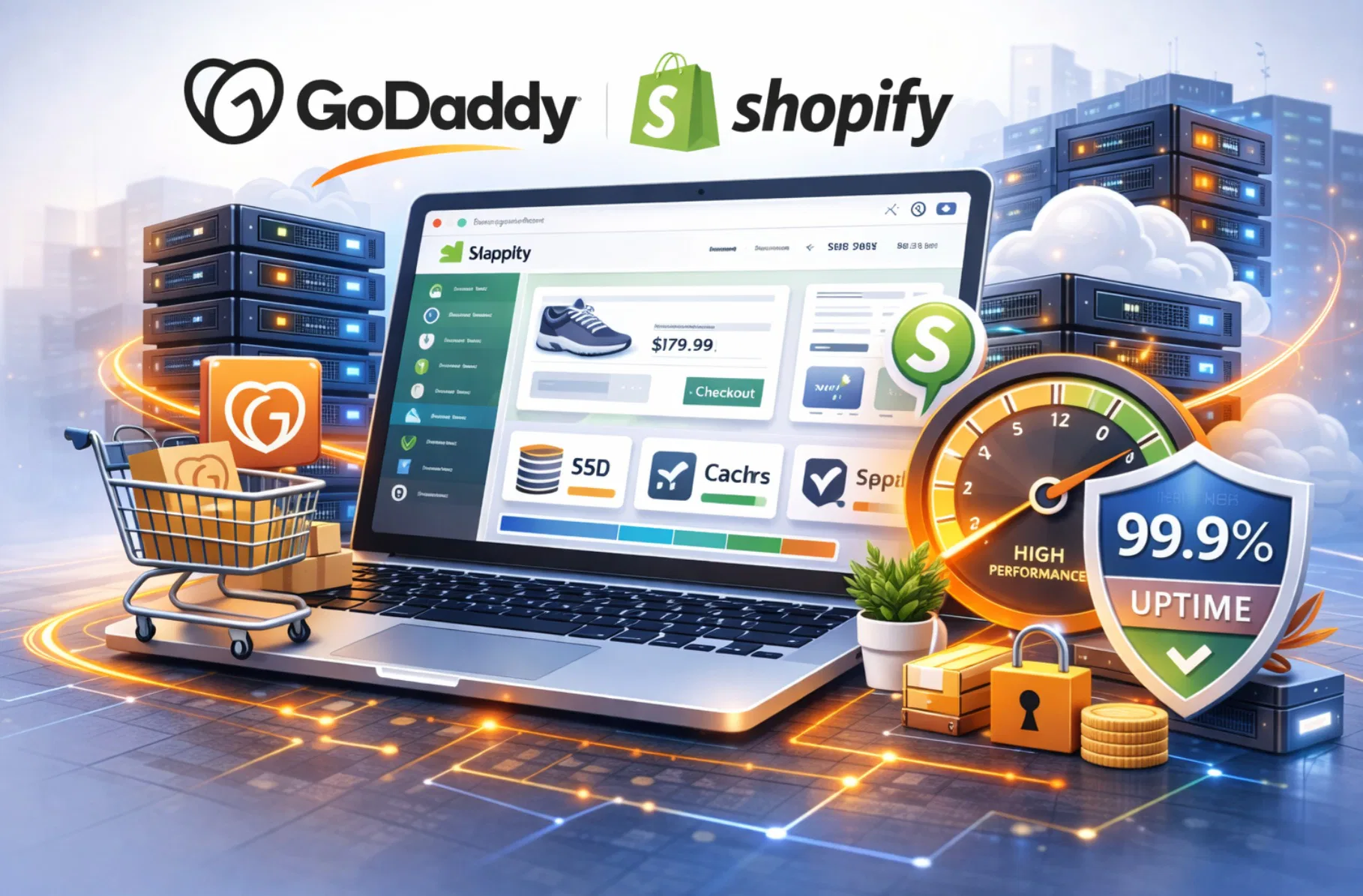 Integrazione GoDaddy e Shopify per ecommerce online