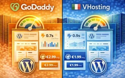GoDaddy vs VHosting: Qual è Meglio nel 2026 tra Hosting Globale e Italiano?