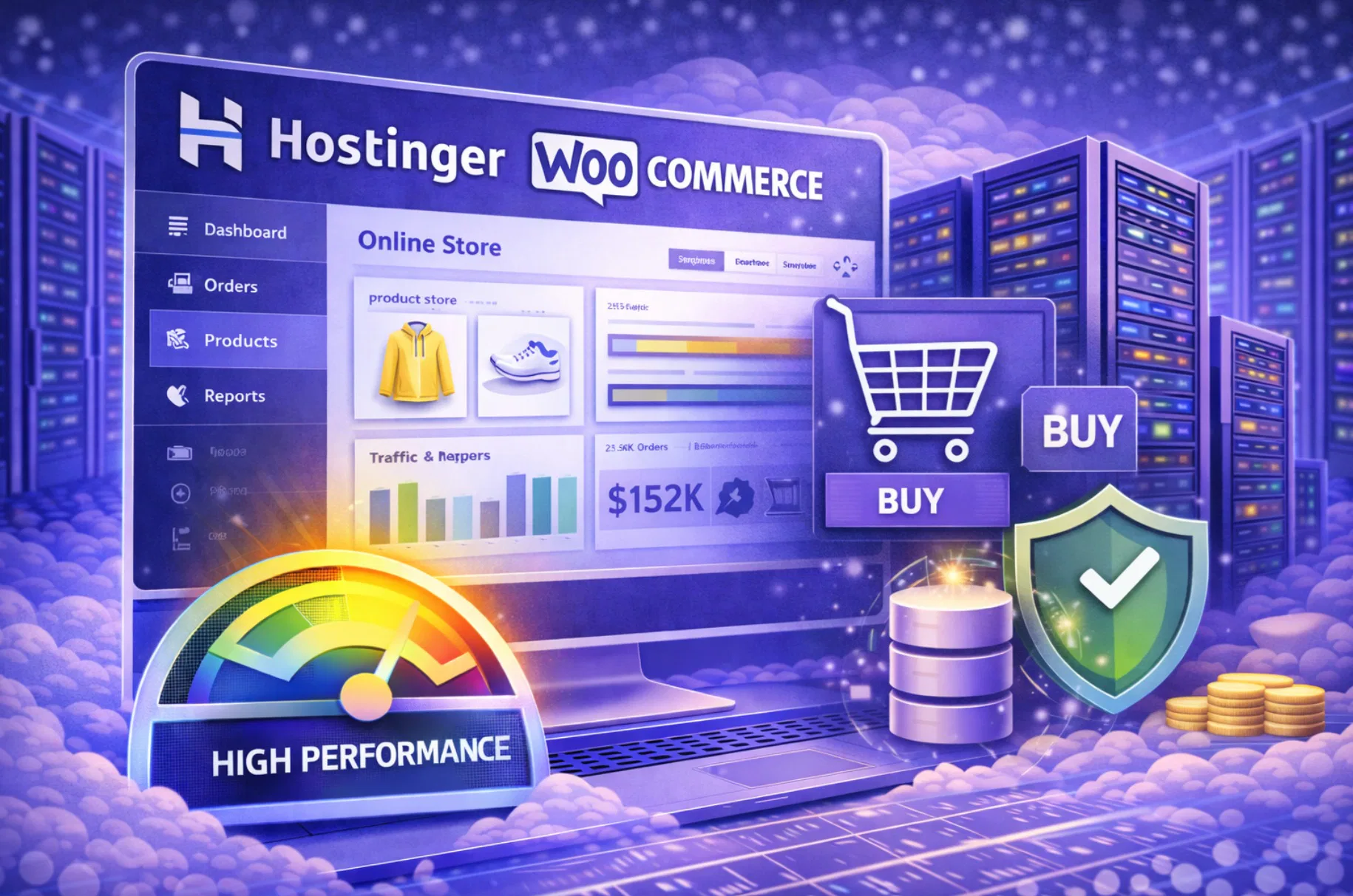 Hosting Hostinger per WooCommerce con focus su ecommerce e prestazioni