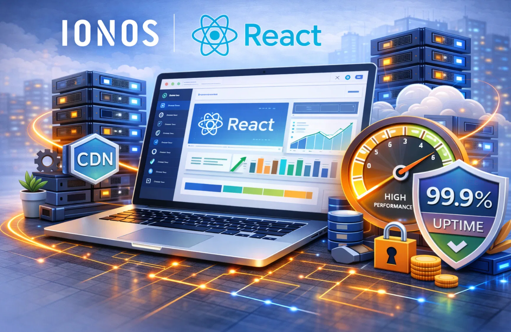Hosting IONOS per applicazioni React e frontend moderno