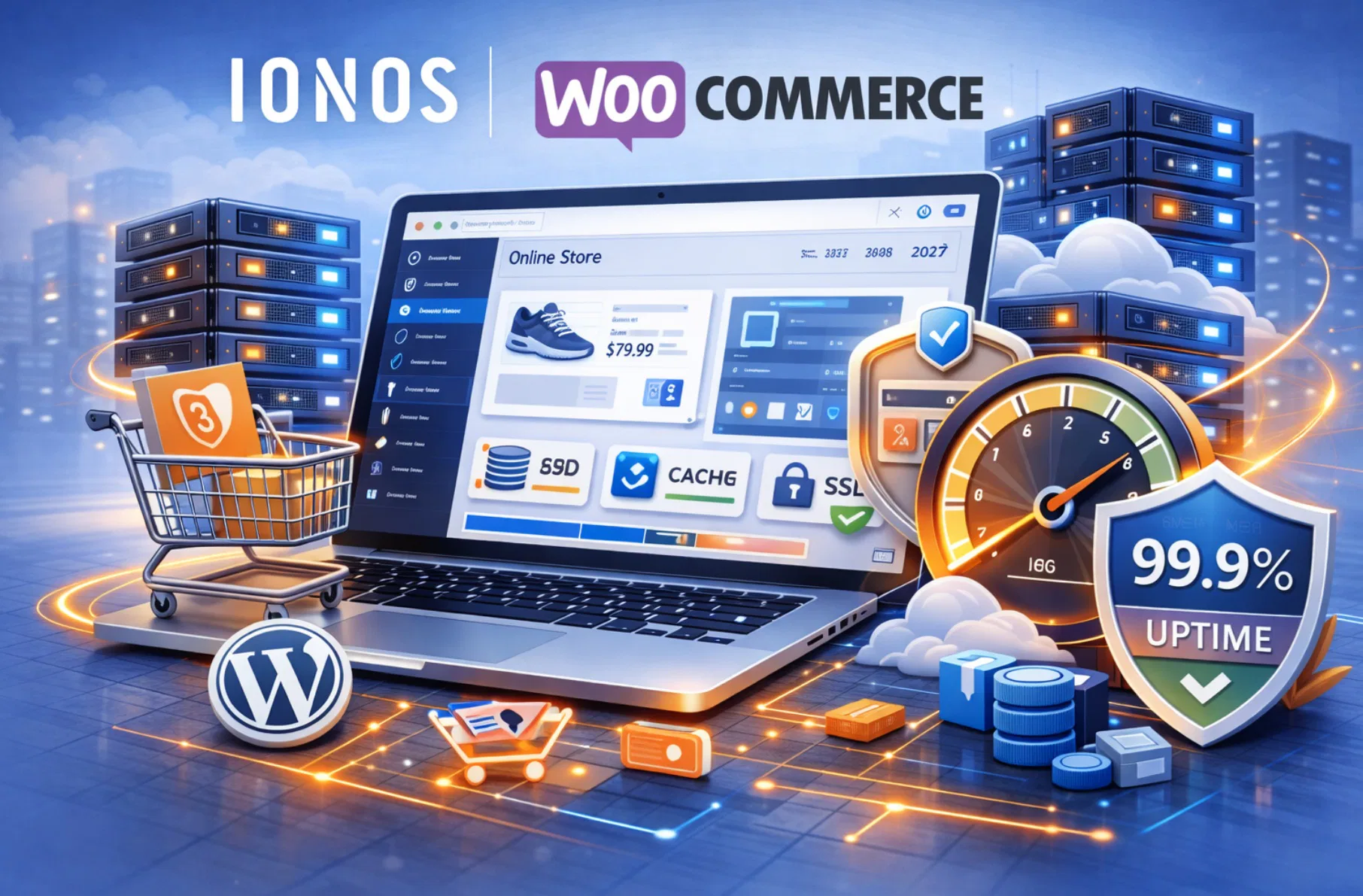 Hosting IONOS per WooCommerce con focus su prestazioni ecommerce