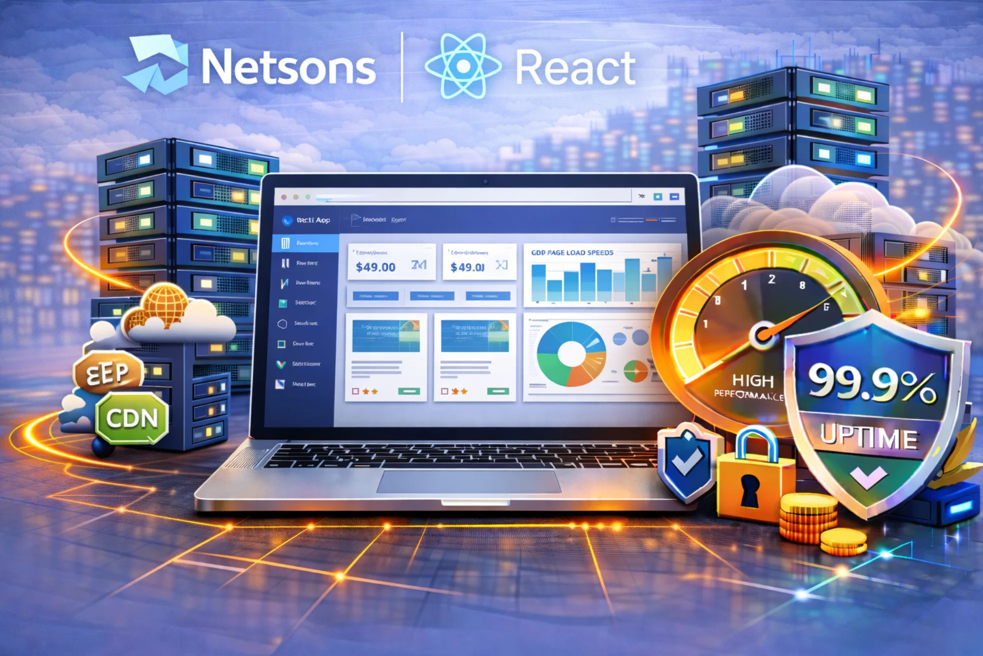Hosting Netsons per applicazioni React e frontend moderno