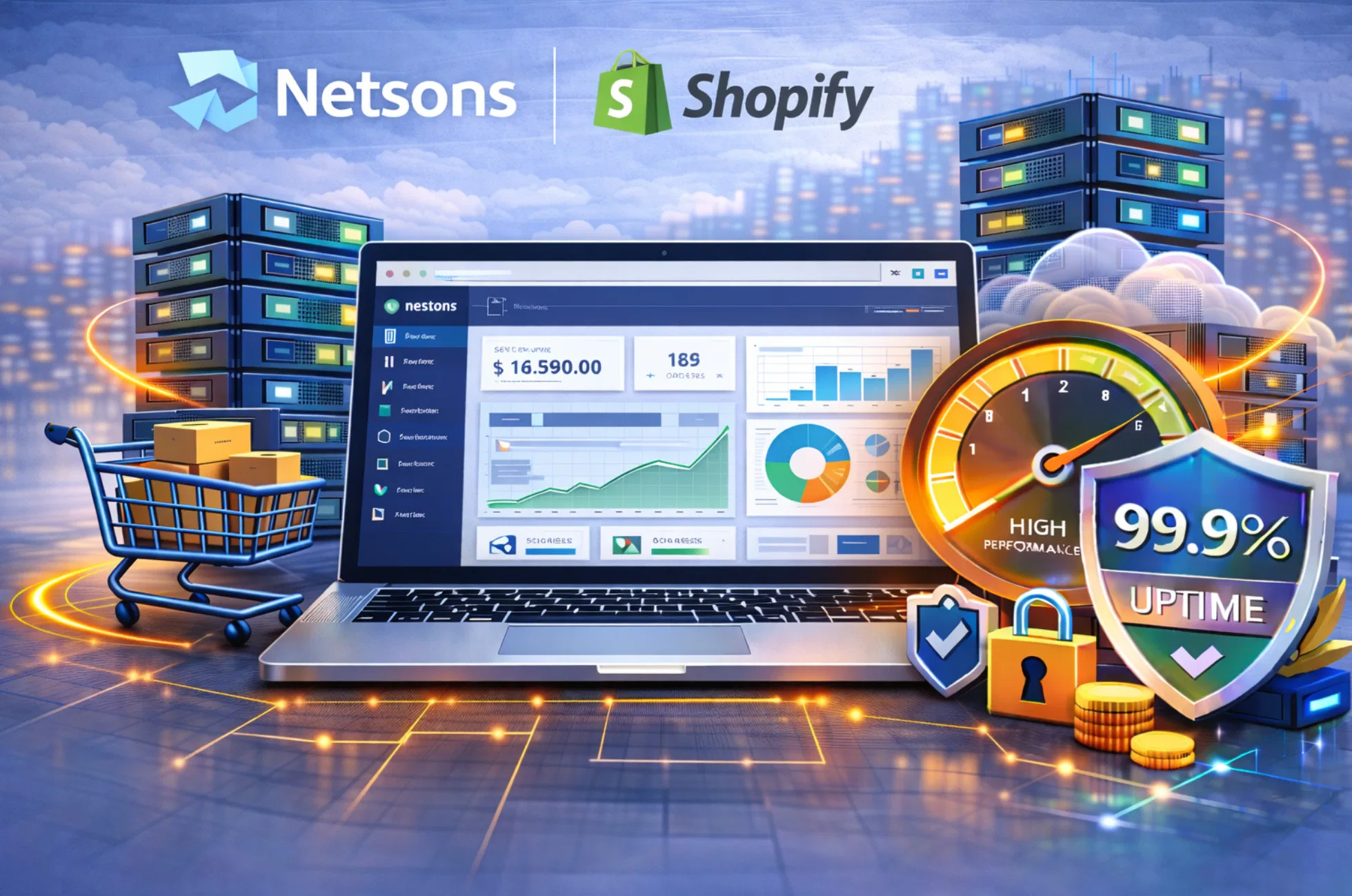 Integrazione Netsons e Shopify per ecommerce online