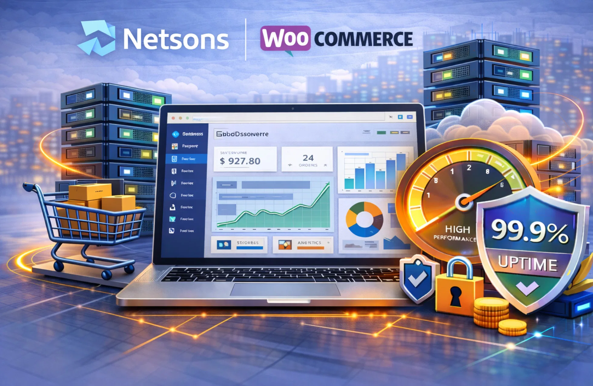 Hosting Netsons per WooCommerce con focus su ecommerce e stabilità