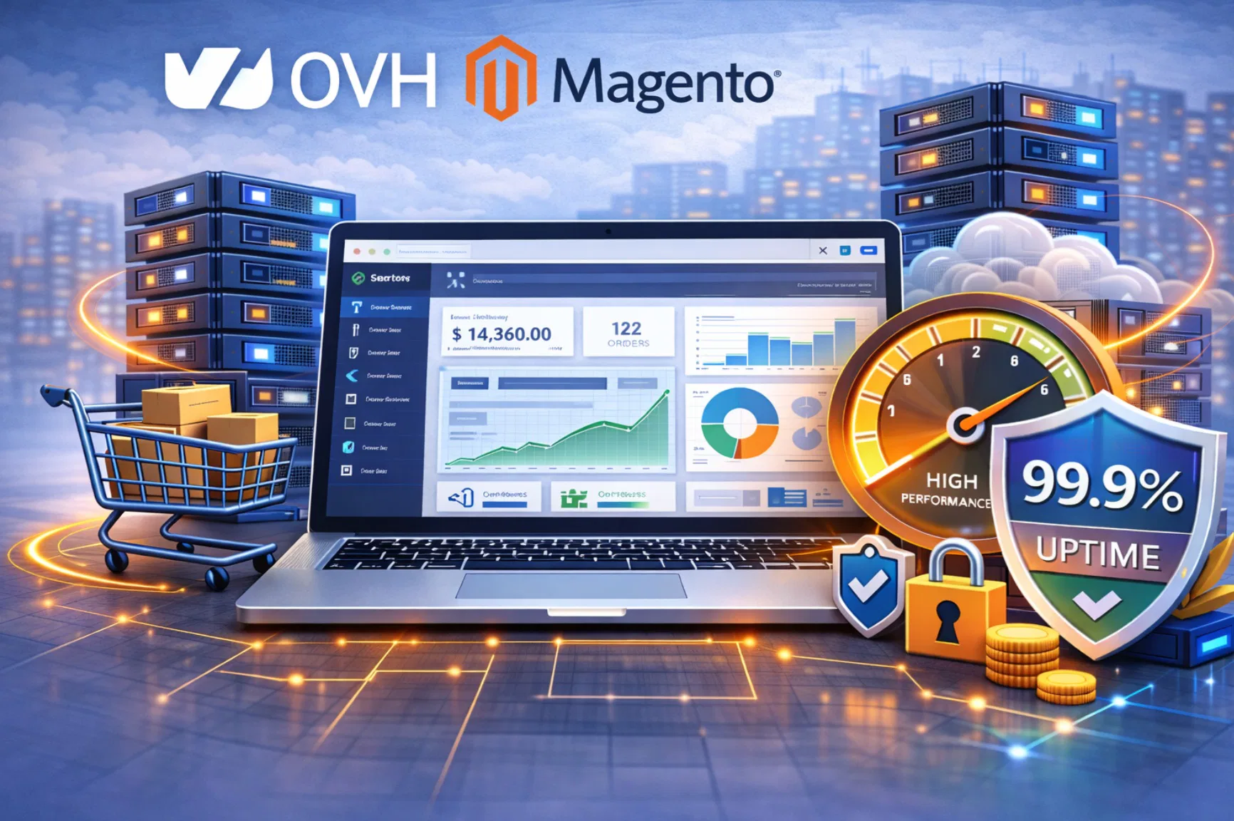 Hosting OVH per Magento con focus su server dedicati e velocità