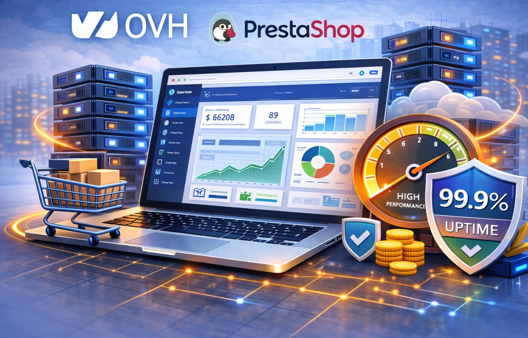 Hosting OVH per PrestaShop con focus su server e stabilità