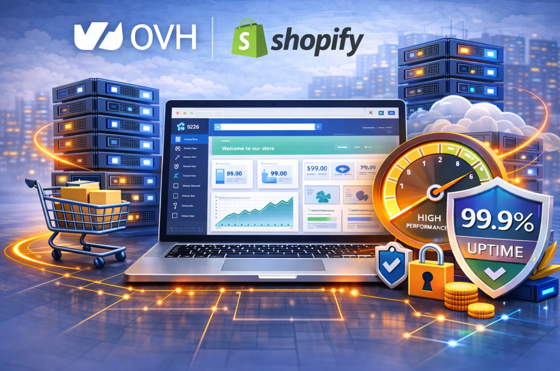 Integrazione OVH e Shopify per ecommerce online