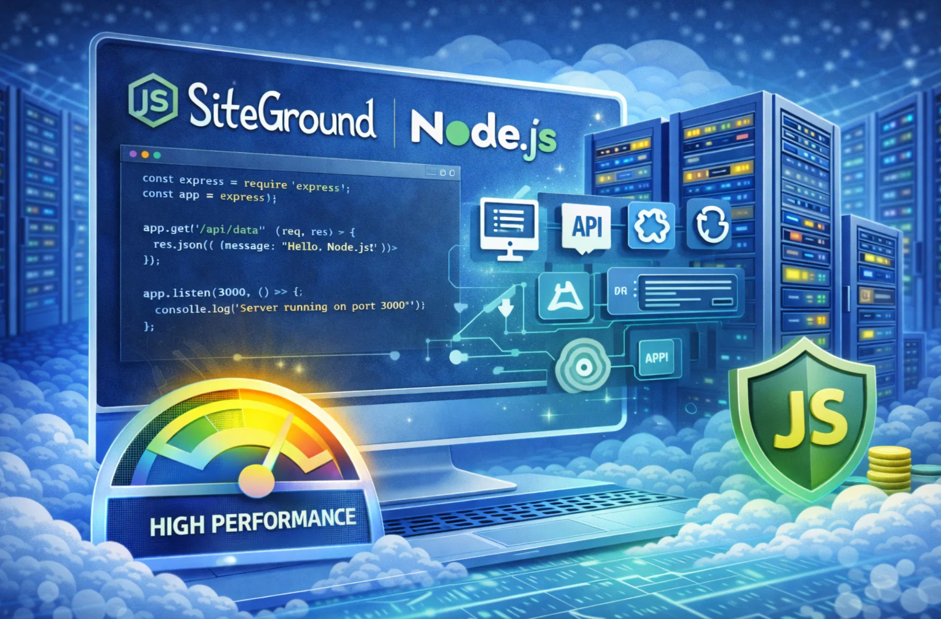 Hosting SiteGround per Node.js e applicazioni web moderne