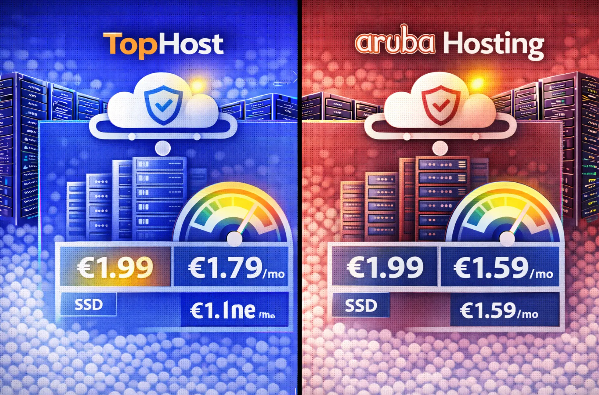 TopHost e Aruba Hosting a confronto per hosting web italiano