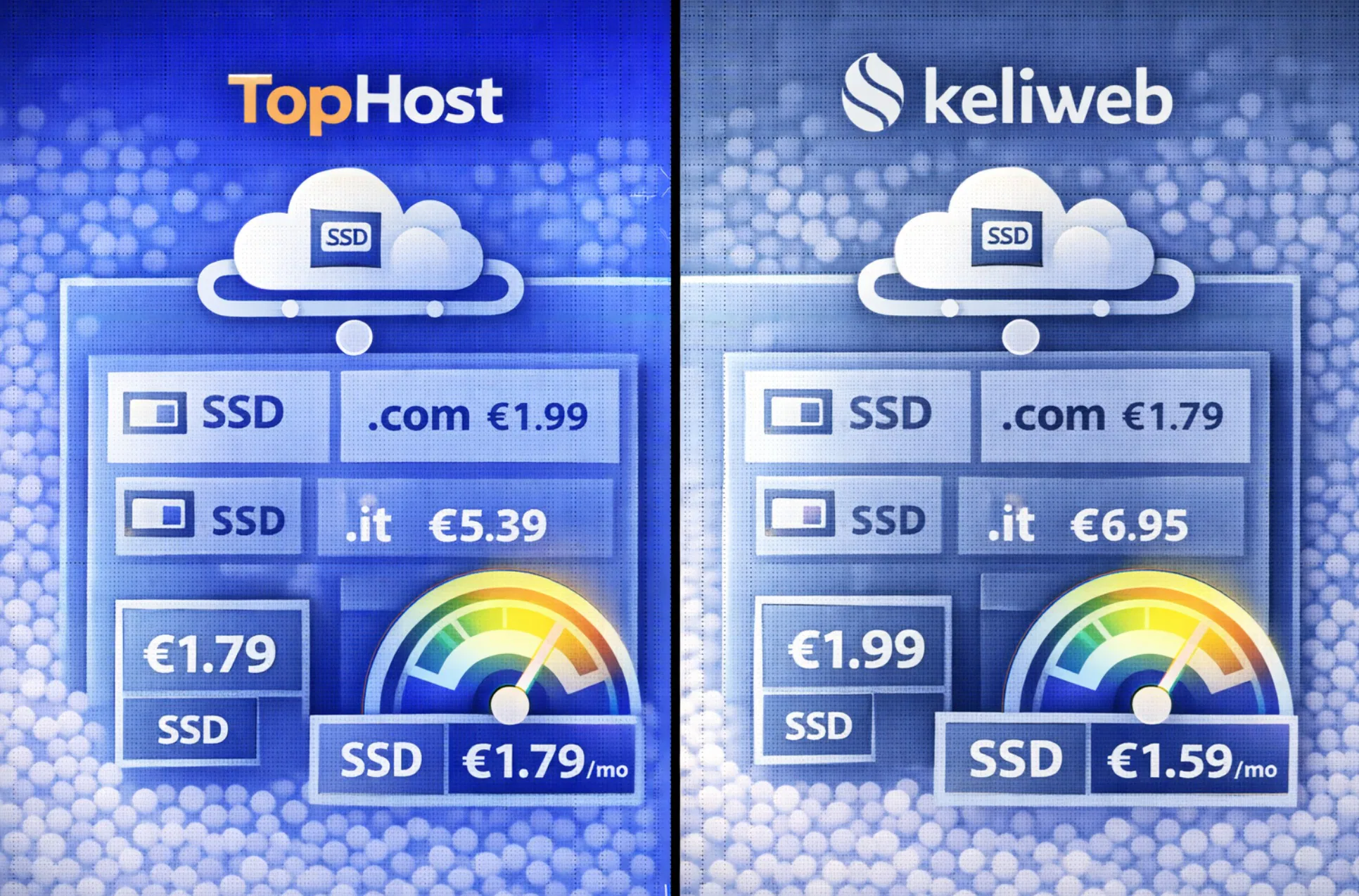 Confronto tra TopHost e Keliweb per hosting condiviso