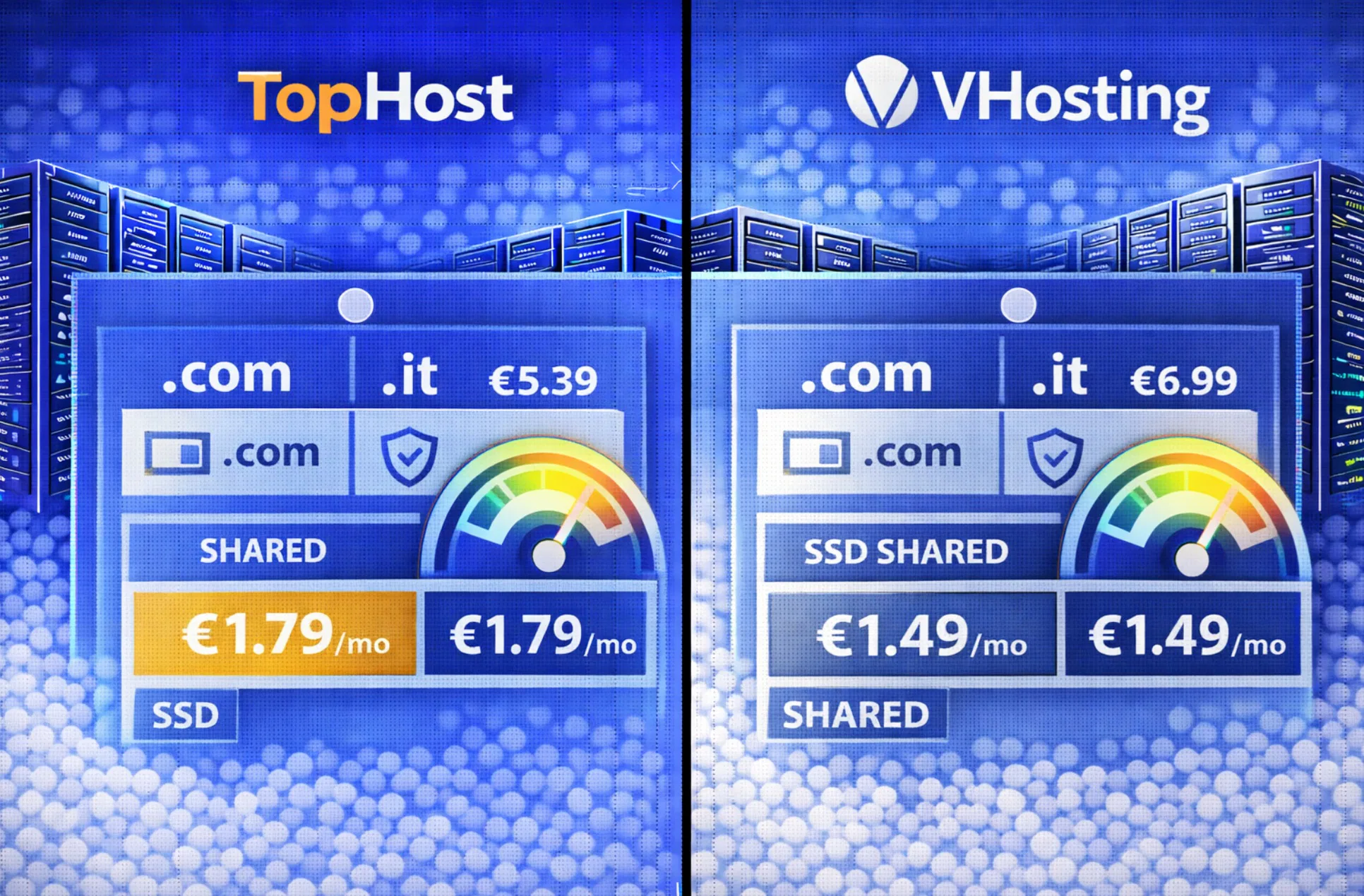 TopHost e VHosting a confronto per hosting low cost
