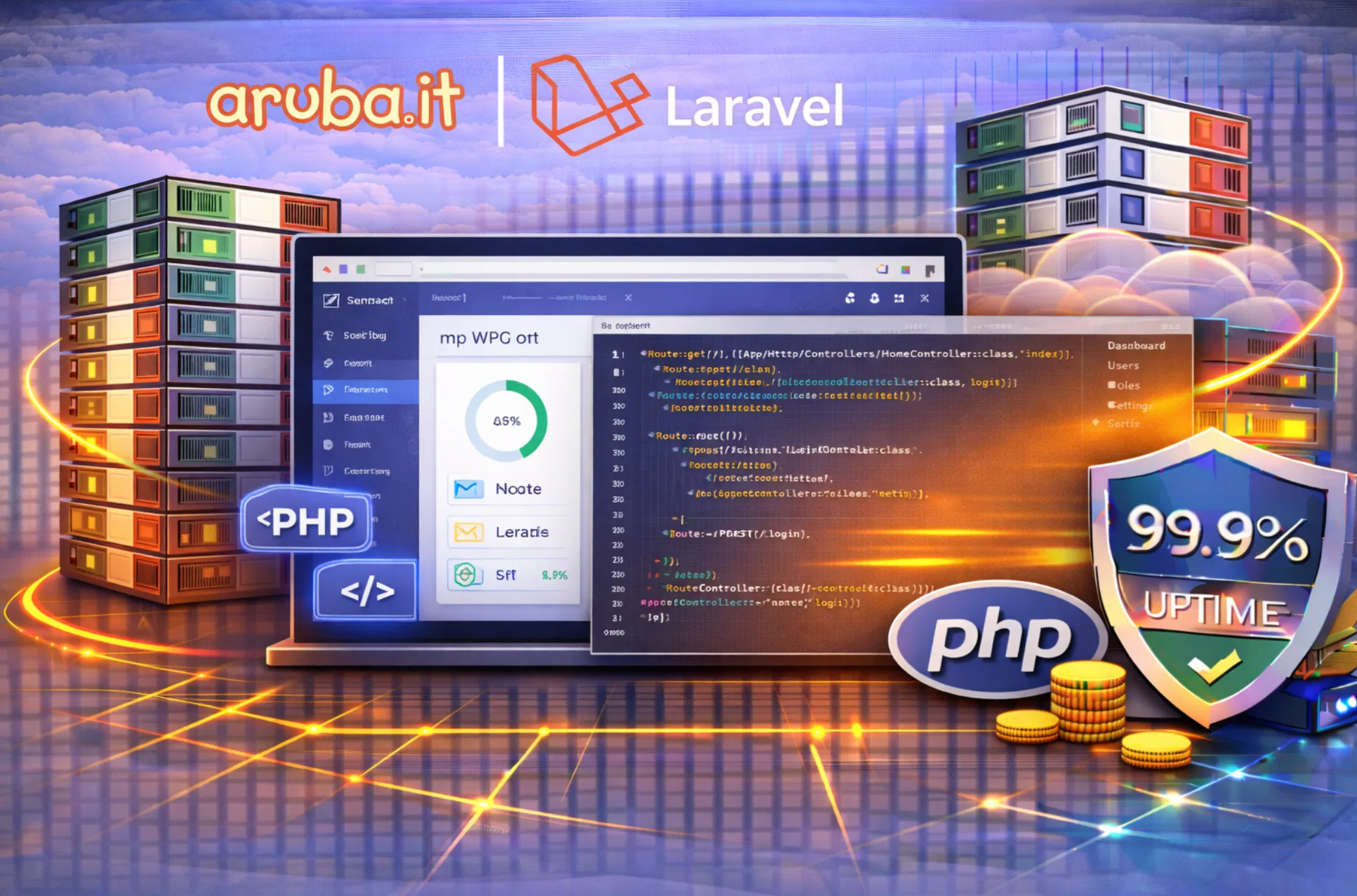 Hosting Aruba per applicazioni Laravel e sviluppo PHP
