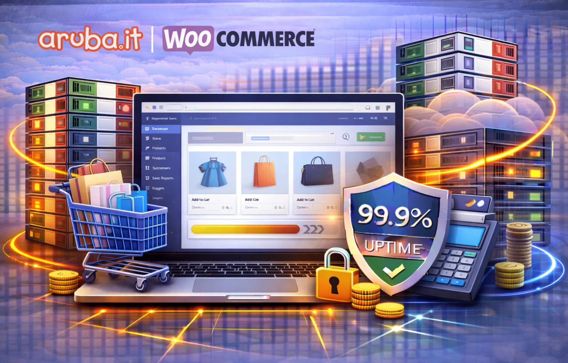 Hosting Aruba per WooCommerce con focus su ecommerce e performance