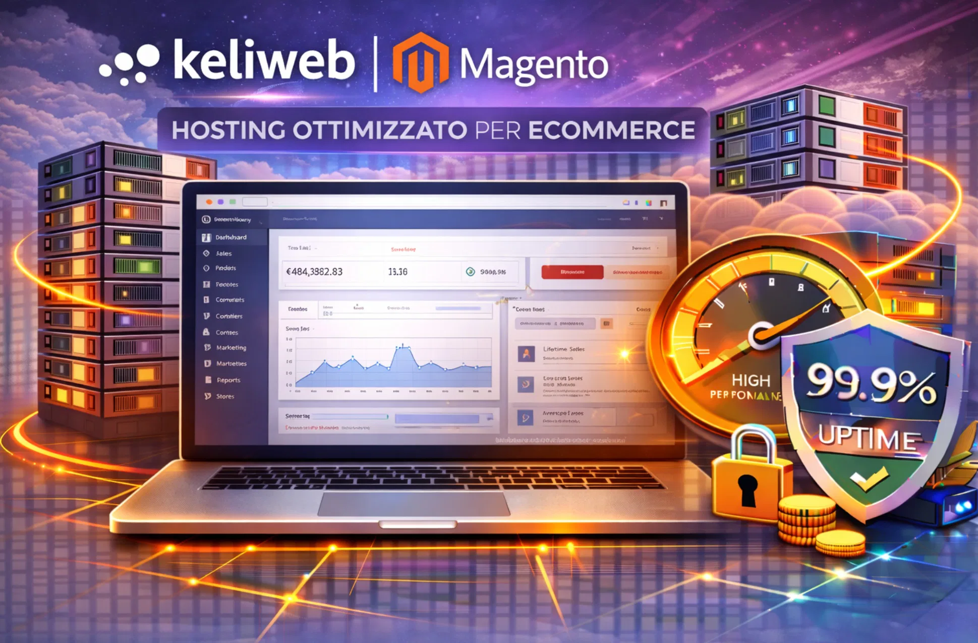 Hosting Keliweb per Magento con focus su server e velocità