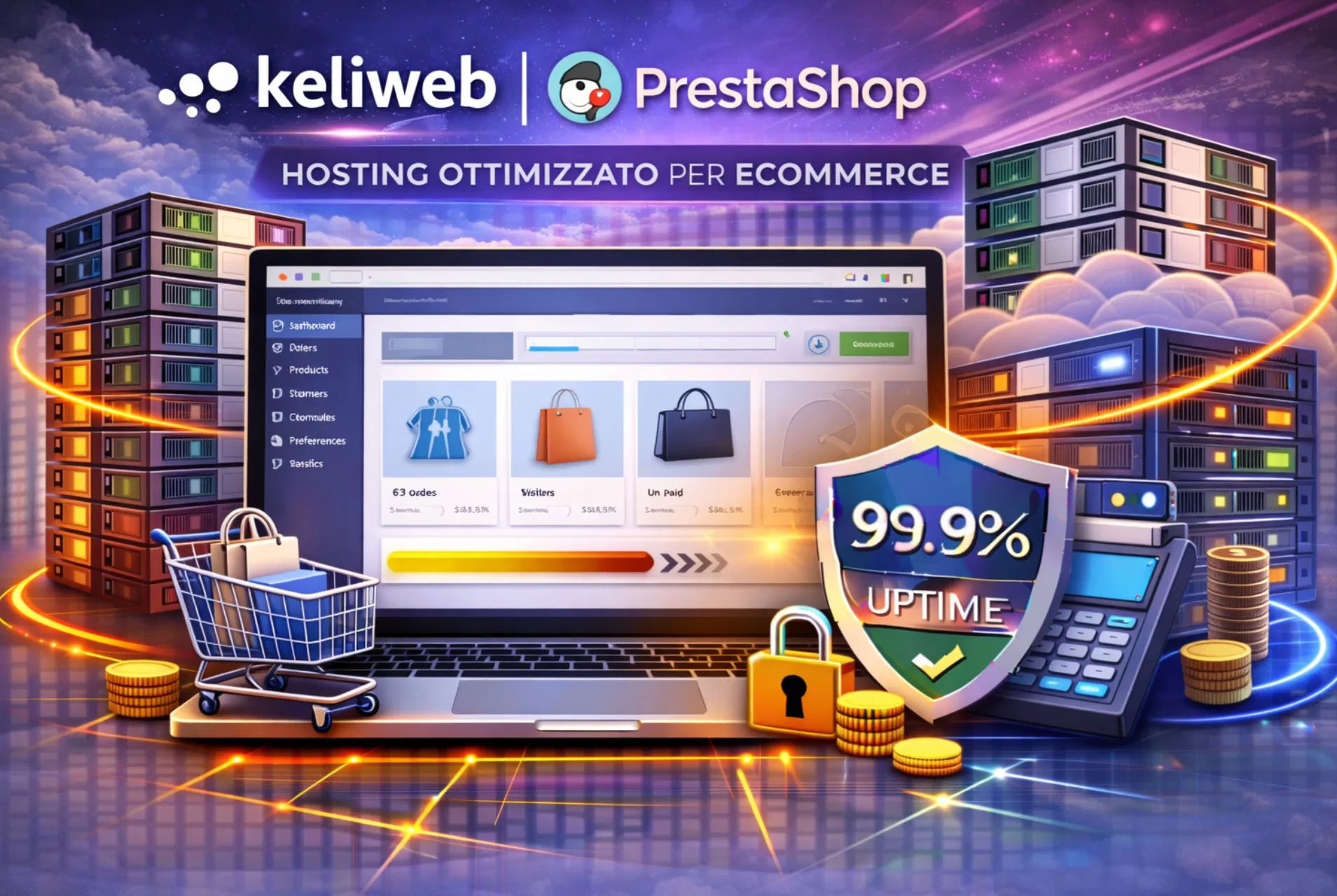 Hosting Keliweb per PrestaShop con focus su stabilità