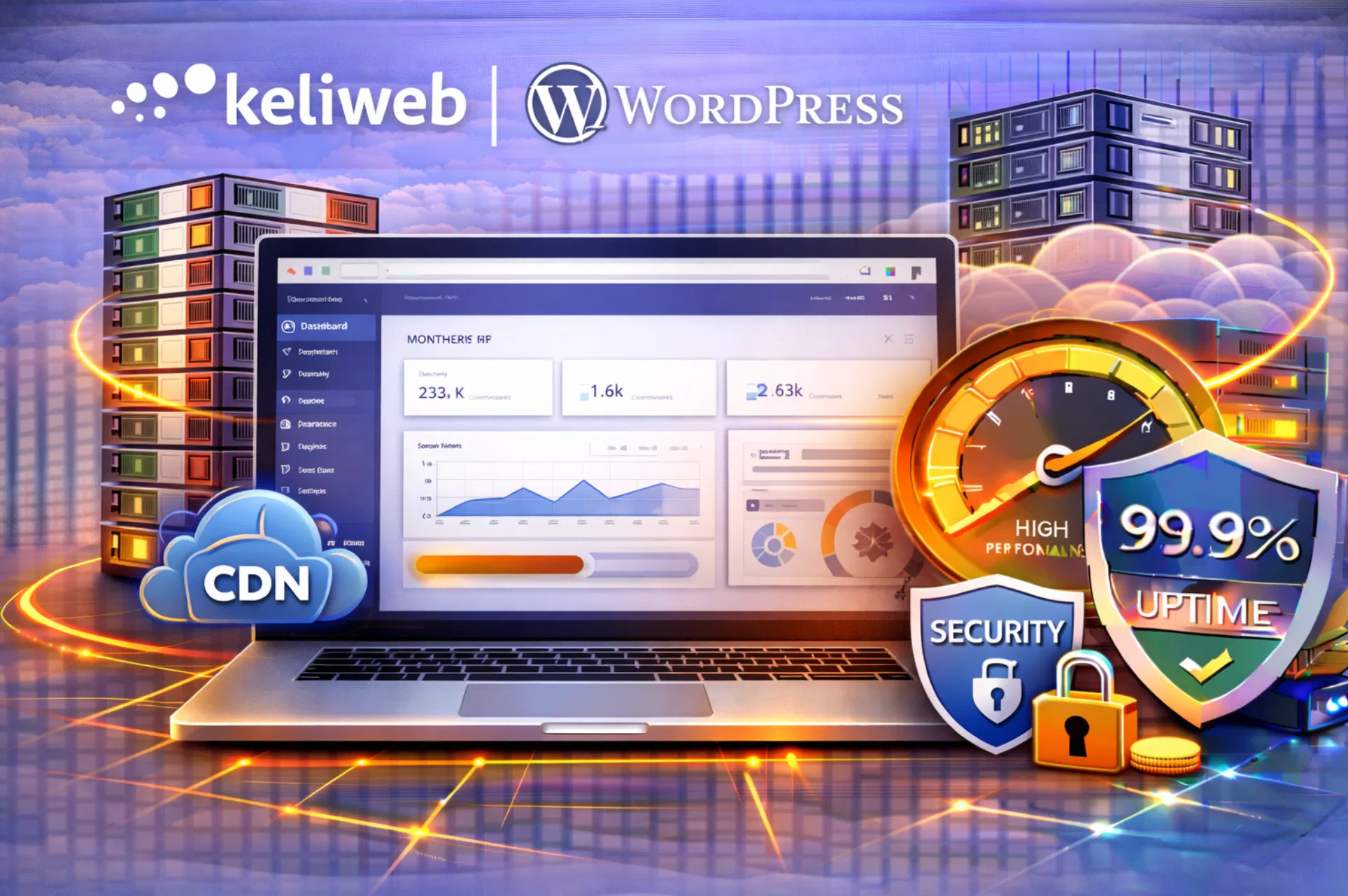 Hosting Keliweb per WordPress con focus su velocità e stabilità