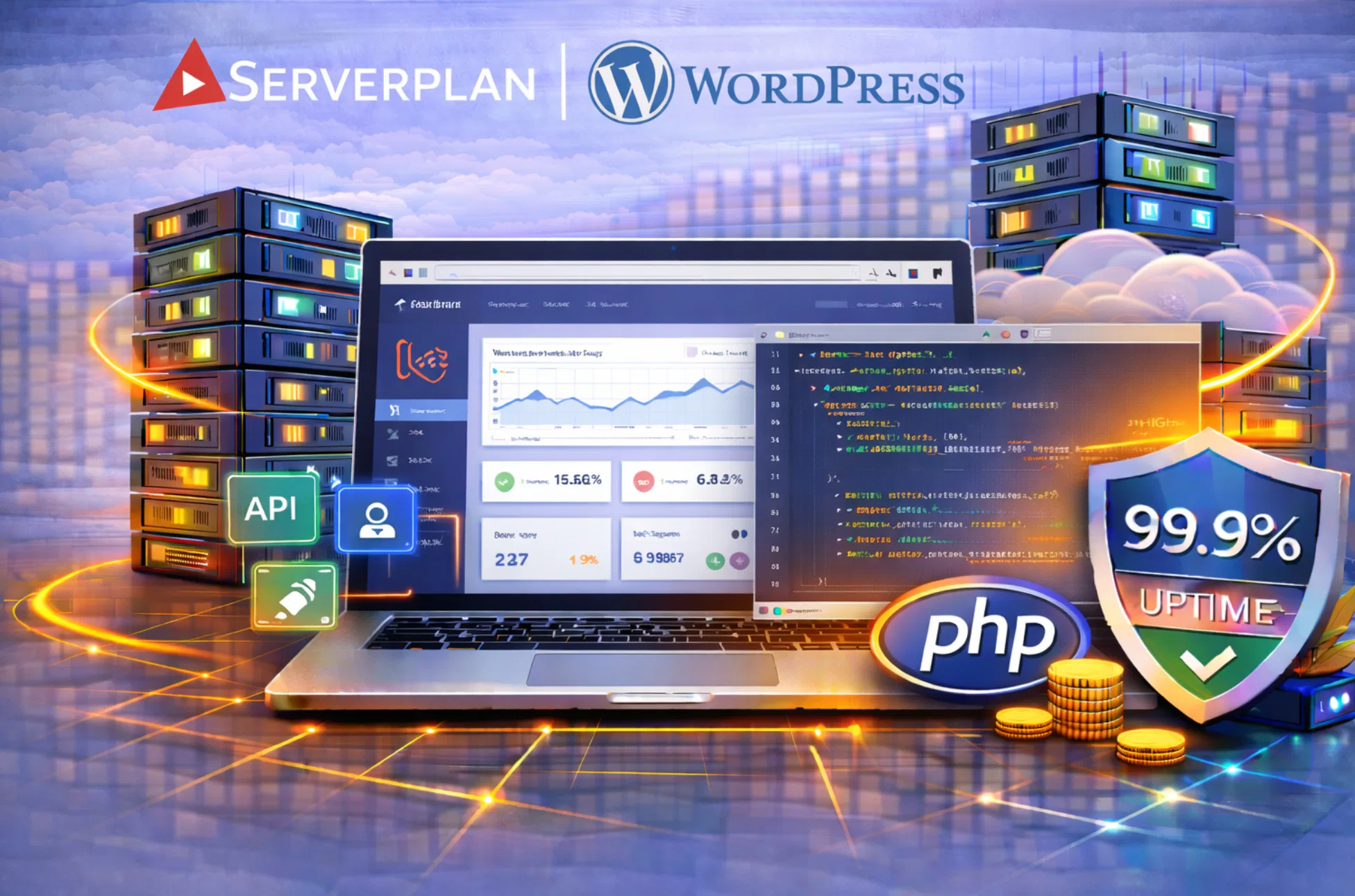 Hosting Serverplan per WordPress con focus su velocità e stabilità