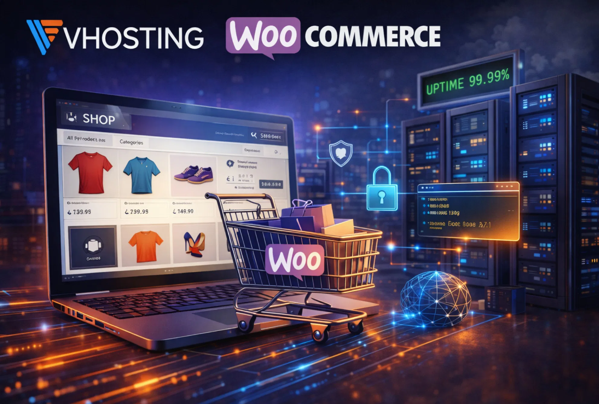 Hosting VHosting per WooCommerce con focus su ecommerce e prestazioni