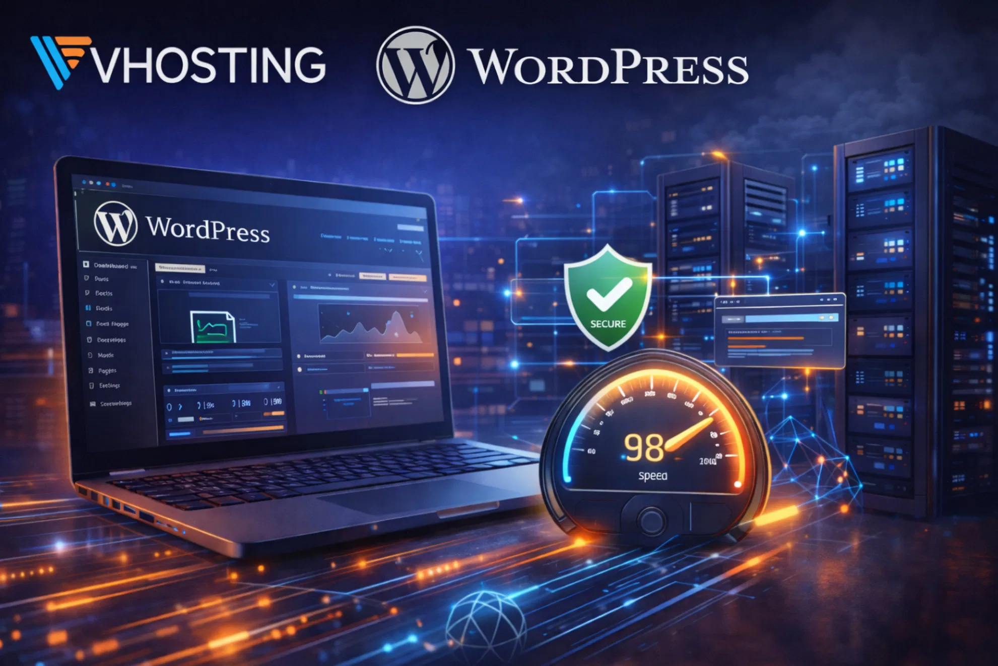 Hosting VHosting per WordPress con focus su velocità e sicurezza