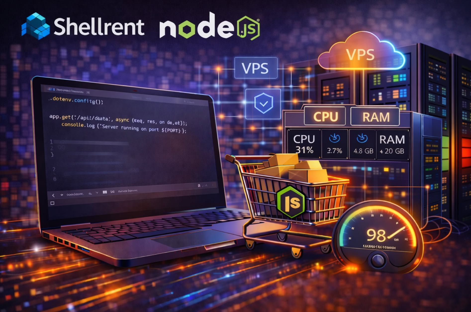 Shellrent Node.js: Hosting Scalabile per Backend e API Moderne?